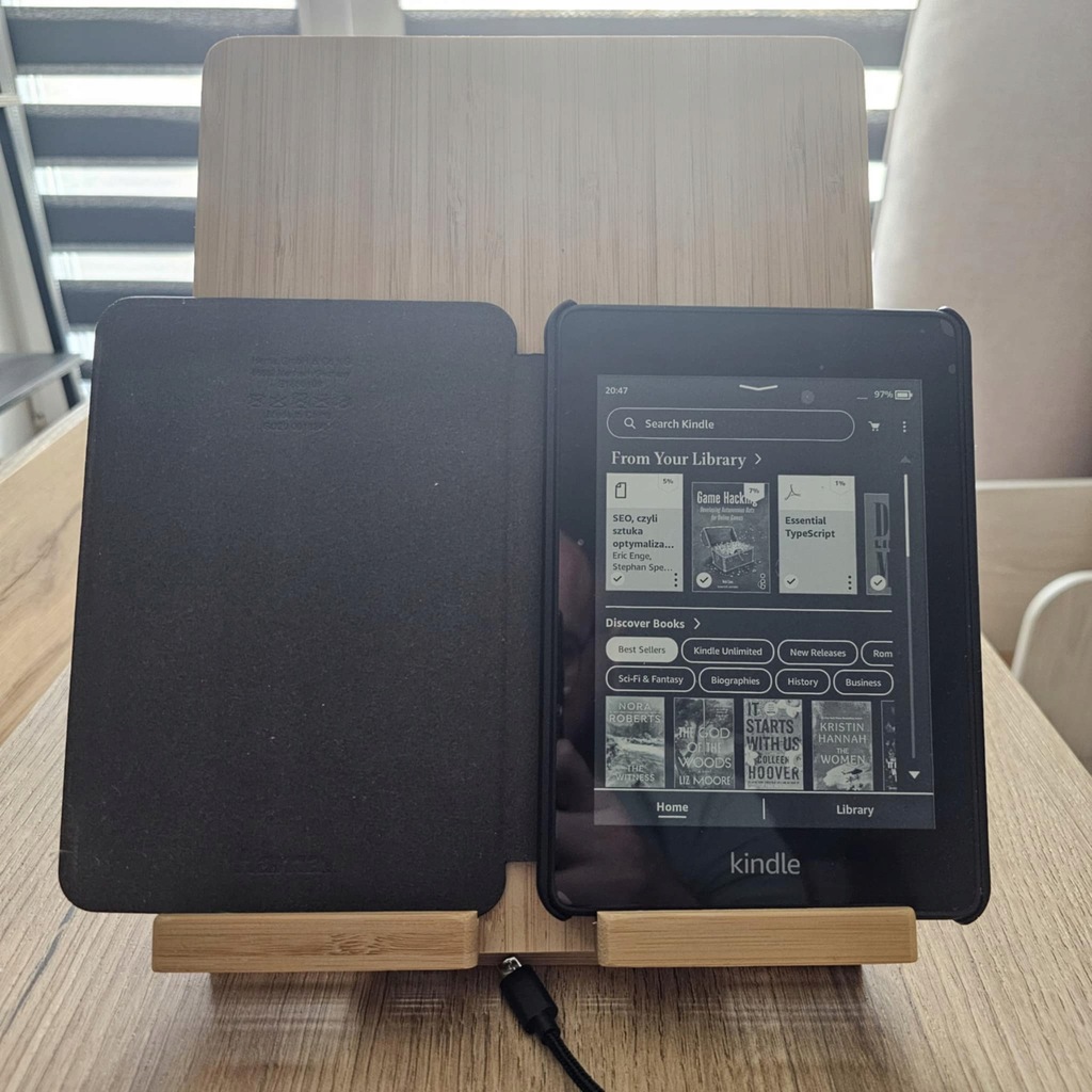 Czytnik Amazon Kindle Paperwhite 4 8 GB 6 " czarny + Etui + Szkło + Stojak