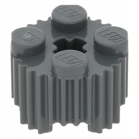 LEGO GRILL KLOCEK 2x2 OKRĄGŁY C. SZARY DBG 92947 NOWY