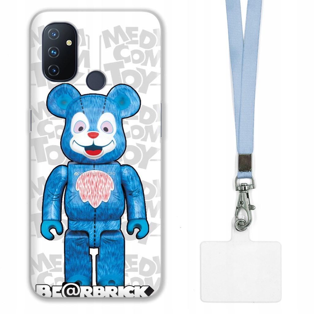 ETUI DO ONEPLUS NORD N100 5G CASE + SMYCZ SZARA KAWS DLA NASTOLATKÓW WZ