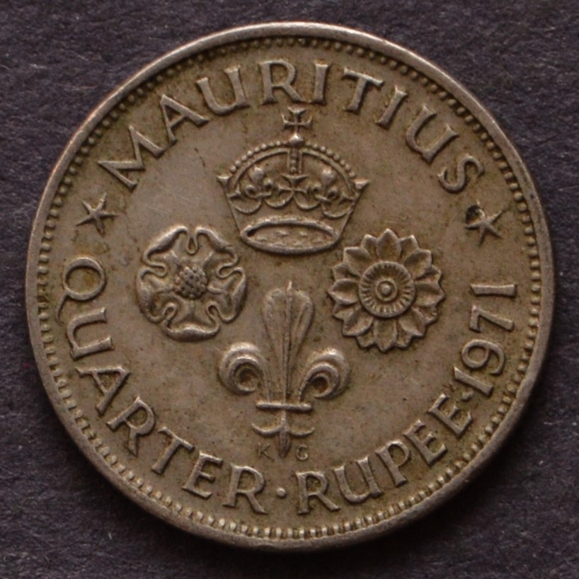 Mauritius - 1/4 rupee 1971
