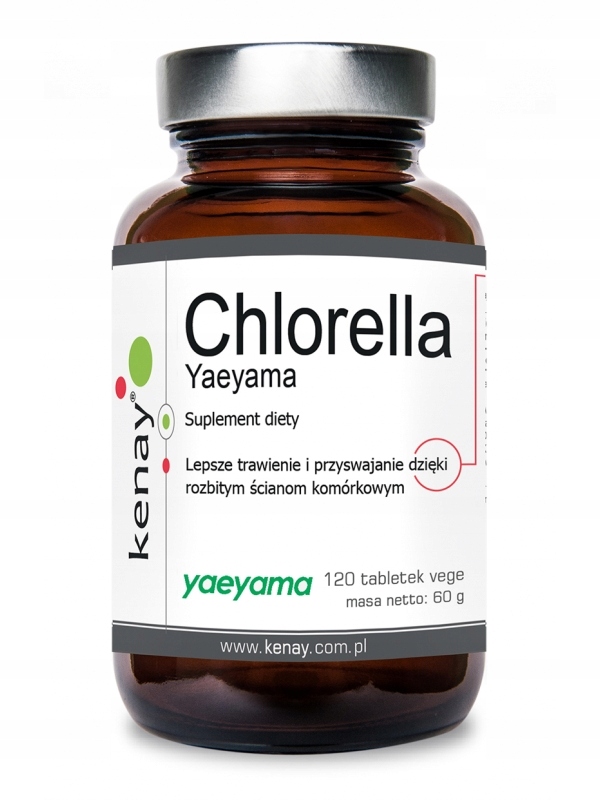 Kenay CHLORELLA YAEYAMA JAPOŃSKA 500mg 120t ALGI