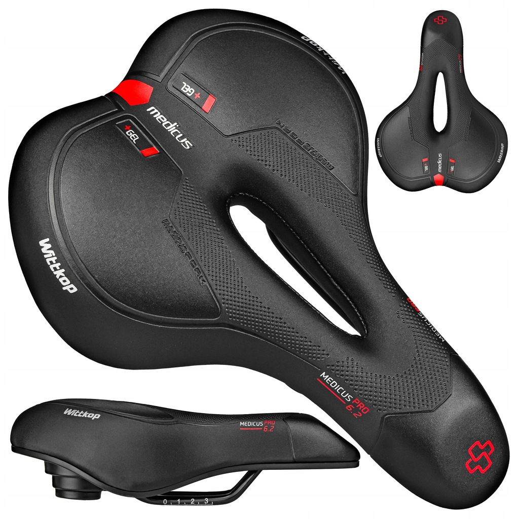 Selle Wittkop Medicus Pro 6.3 Unisexe Noir - Acier Et Polyuréthane - A Monter Soi-même