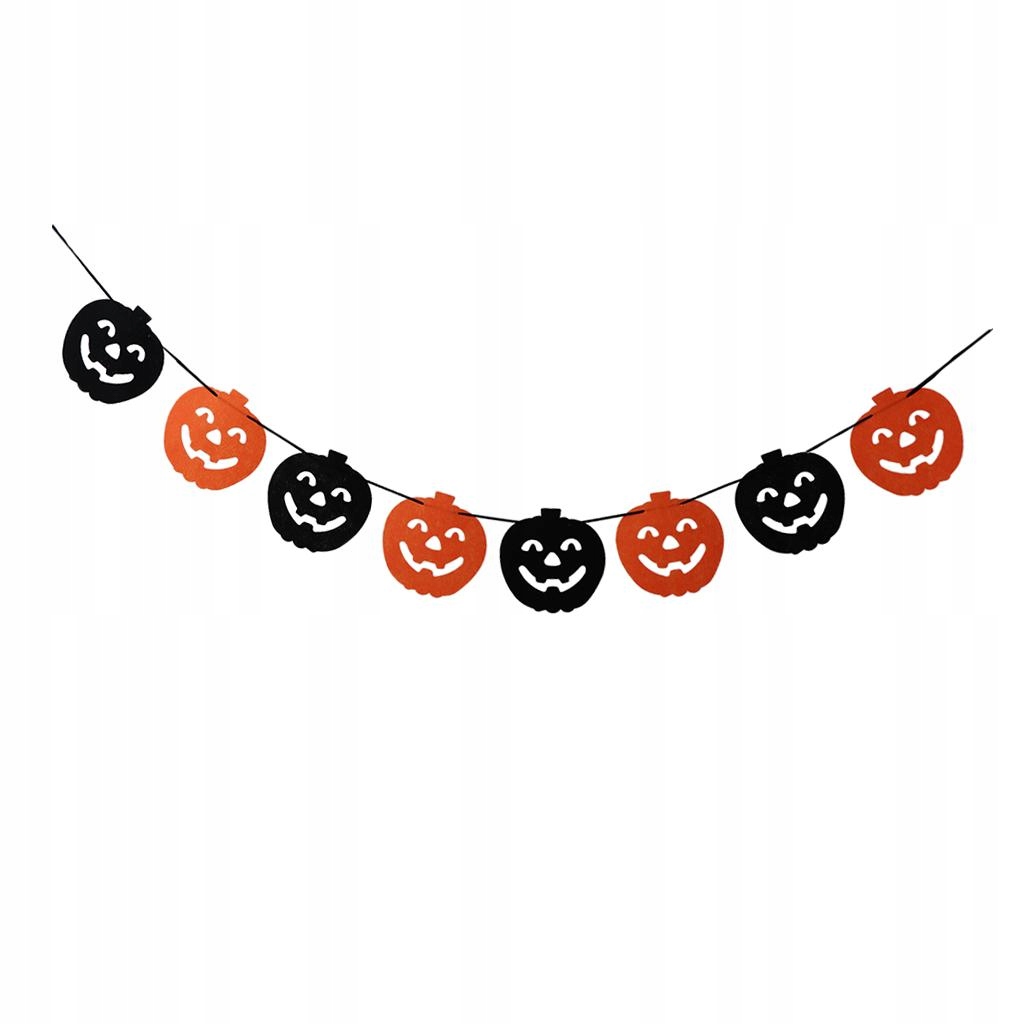 Halloween Smiling Pumpkin Banner Garland Party Hanging Decor 3 Meter