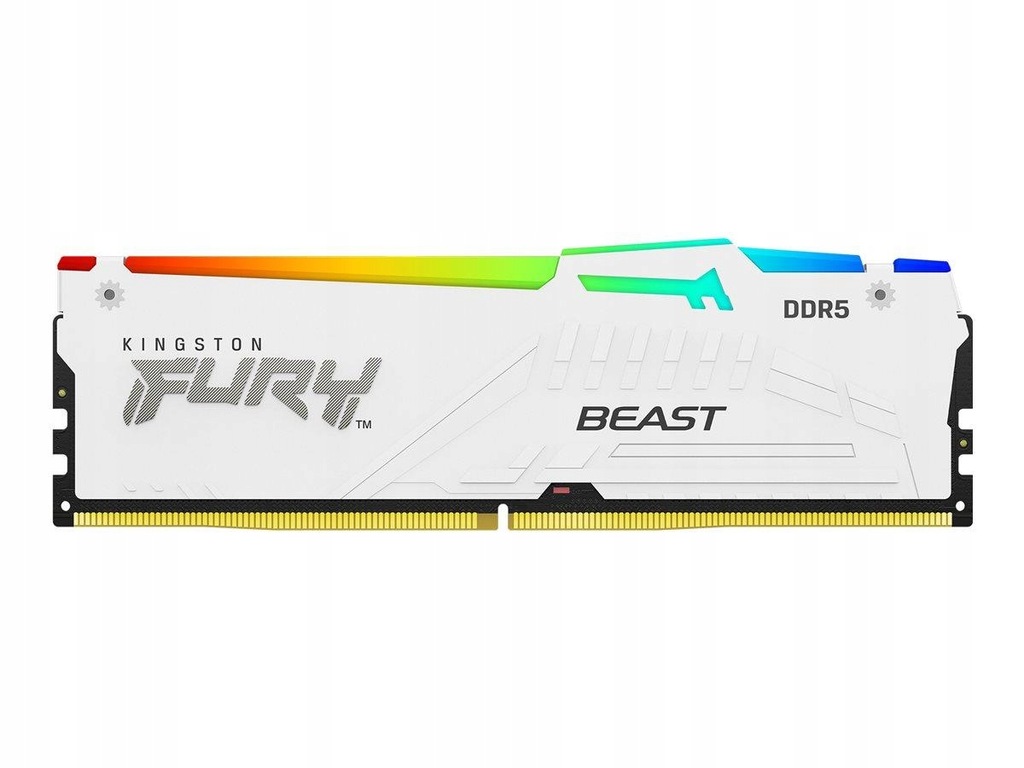 KINGSTON FURY Beast 128GB 5600MT/s DDR5 CL40 DIMM Kit of 4 White RGB XMP