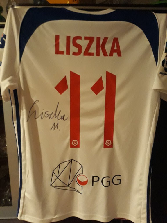 Meczowa koszulka z autografem Górnik Zabrze-Liszka