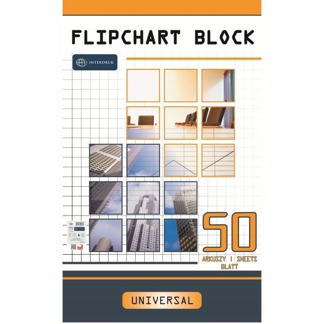 Blok do flipchartu Interdruk 64x100cm kratka (50) Interdruk