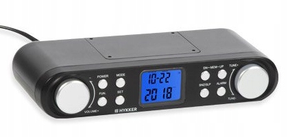 Radio Kuchenne Hykker Budzik Podwieszane Czarne 7858553958