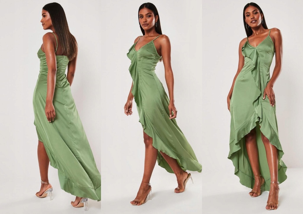 MISSGUIDED SATYNOWA SUKIENKA MAXI M