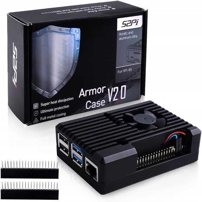 OBUDOWA Z WENTYLATOREM DO RASPBERRY PI 4 GEEEKPI