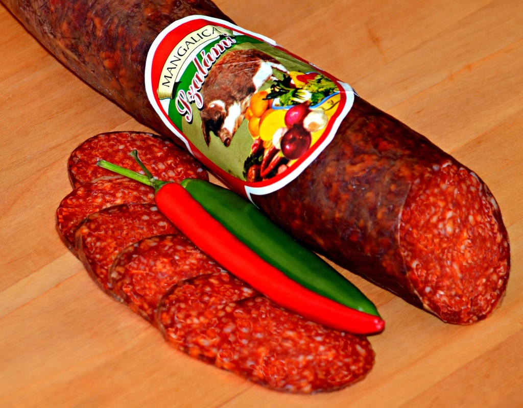 Salami z mangalicy węgierskiej łagodne 380g