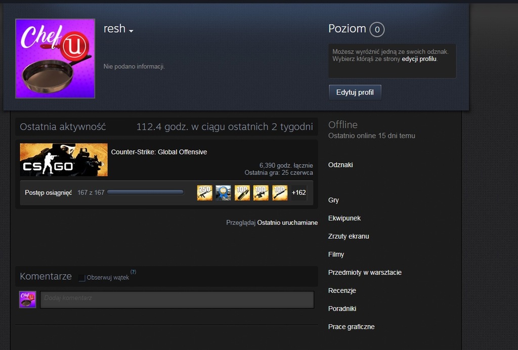 Konto Steam CS:GO PRIME 6700 GODZIN OKAZJA