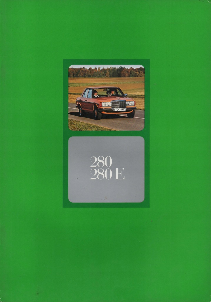 Prospekt MERCEDES-BENZ 280/280E rok 1977 W123