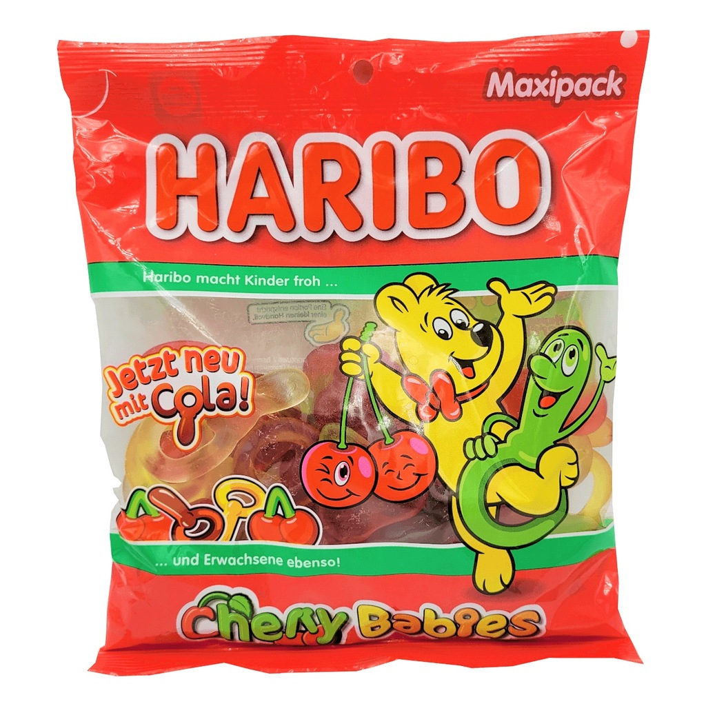 Haribo Cherry Babies żelki owocowe smoczki i wisienki 175 g