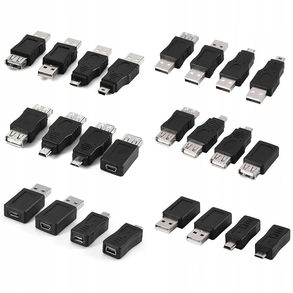 ADAPTER MINI USB MĘSKI ŻEŃSKI KONWERTER USB2.0