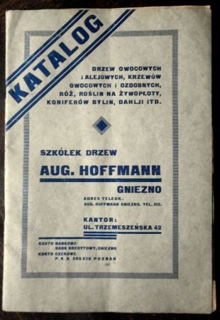 Szkółki drzew August Hoffmann Gniezno katalog