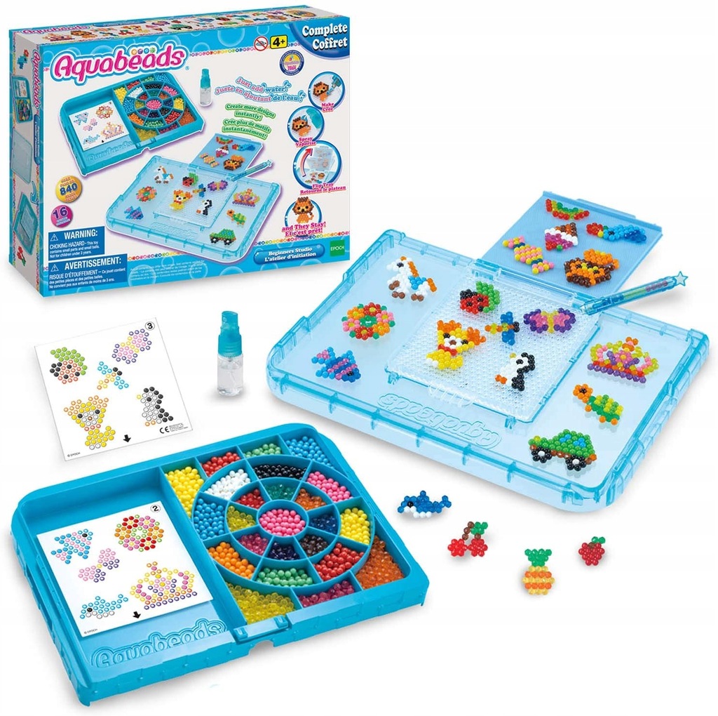 Zestaw startowy 840 koralików AQUABEADS Epoch NOWY 11513629369