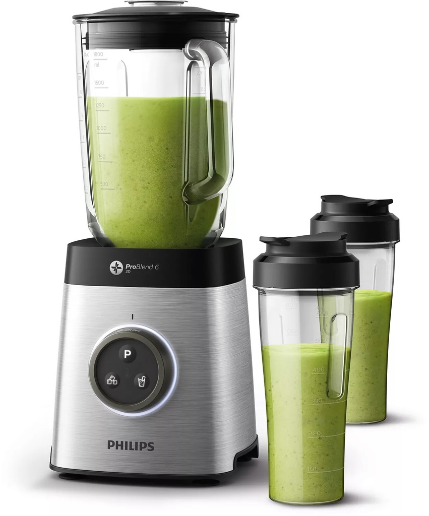 BLENDER KIELICHOWY PHILIPS HR3655/00 + 2x BIDON