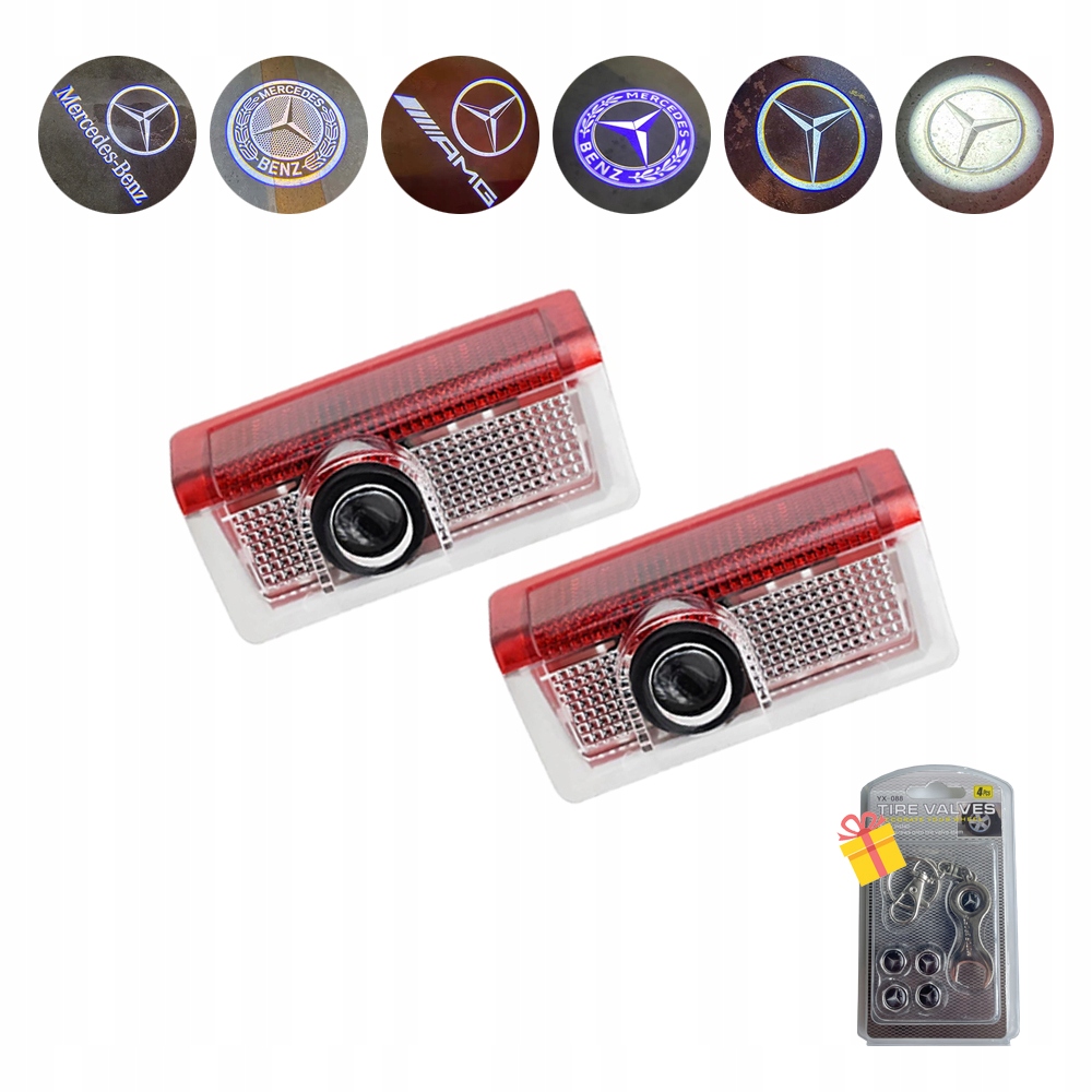 HD Led Logo Car Door Lights For Benz W205 W166 W464 X166 W156 X156 H247