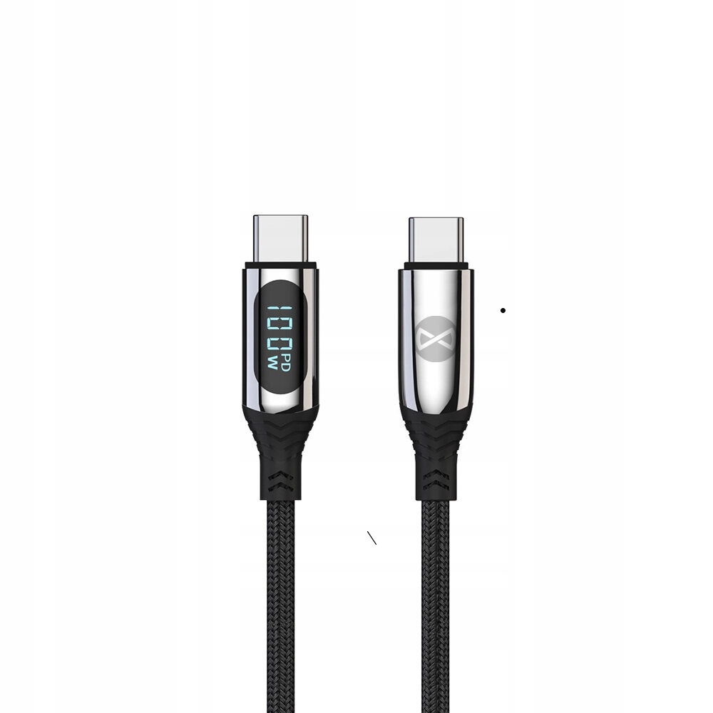 Forever kabel LCD USB-C - USB-C 1,0 m 100W czarny