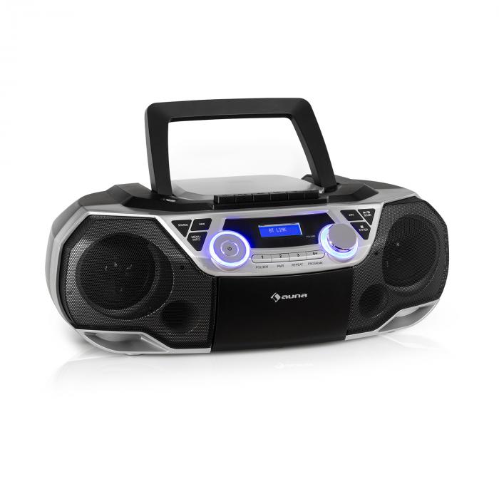 Boombox Radio Odtwarzacz CD Bluetooth USB Kaseta DAB+ i UKF