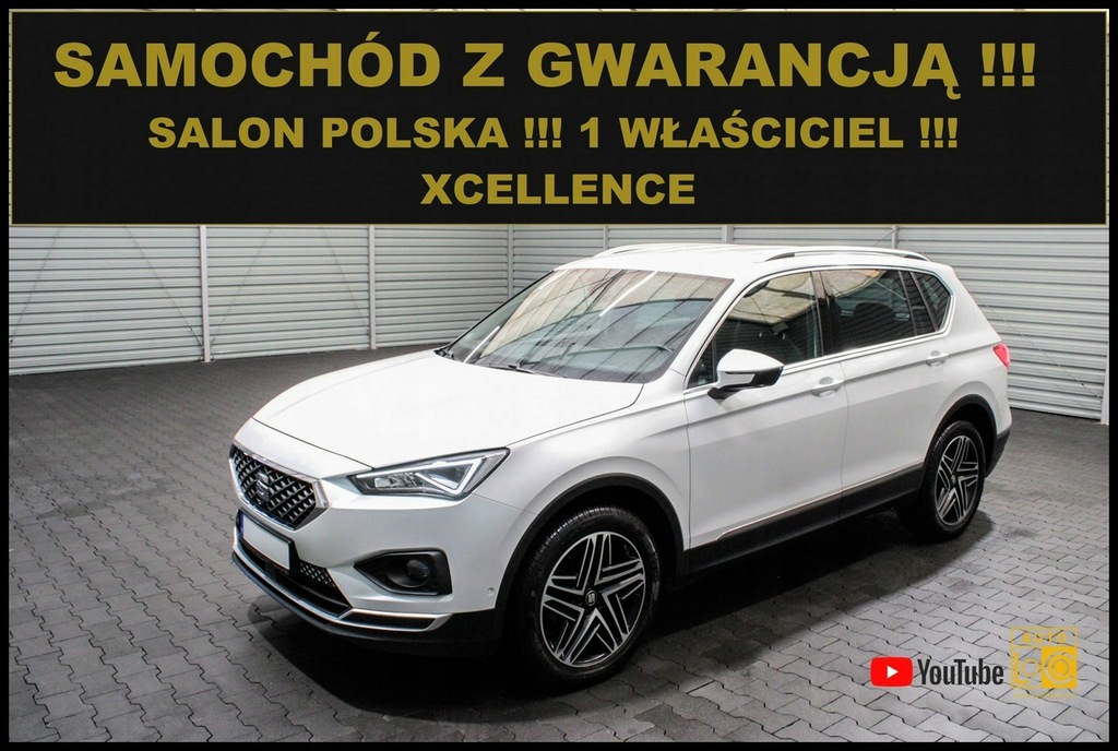 Seat Tarraco XCELLENCE + Salon Polska + 1 WŁ.+ 13966142984 oficjalne archiwum Allegro