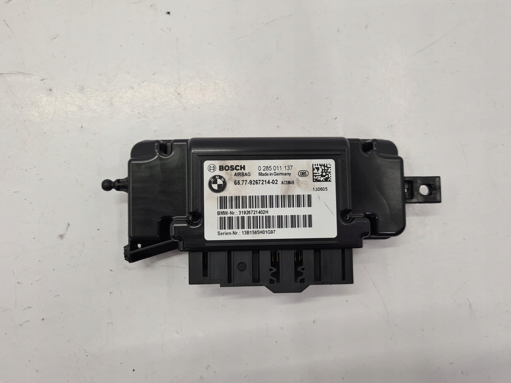 BMW F20 F21 F30 MODUŁ SENSOR AIRBAG 9267214
