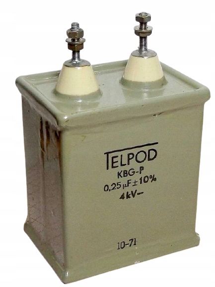 Kondensator 0,25uF 4kV KBG-P TELPOD [R2]