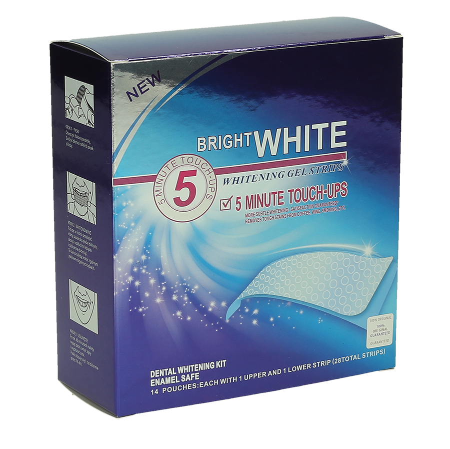BRIGHT WHITE PASKI WYBIELAJĄCE 28szt SUPER STRONG