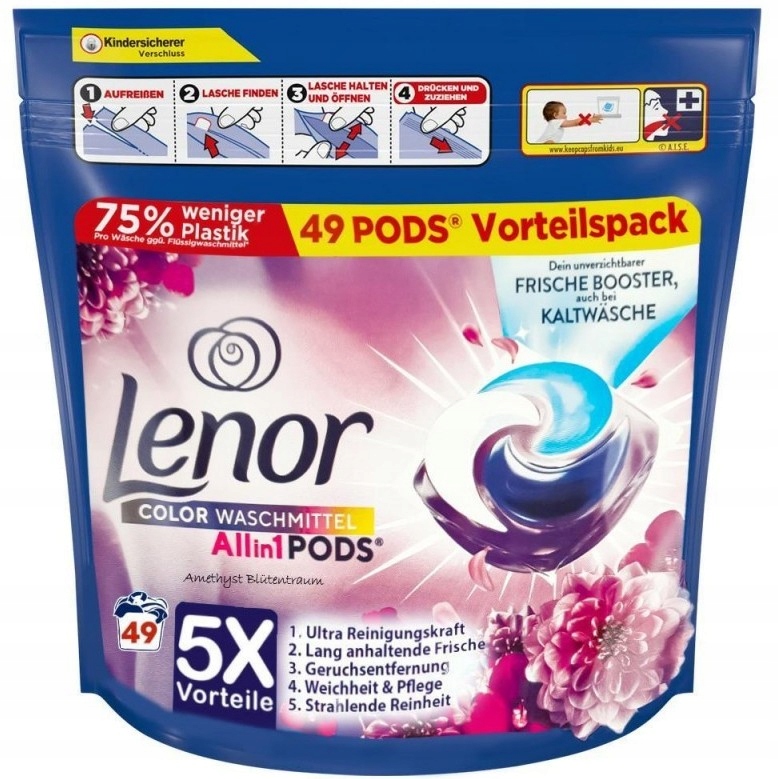 Lenor All-in-1 Amethyst kapsułki prania 49 szt DE