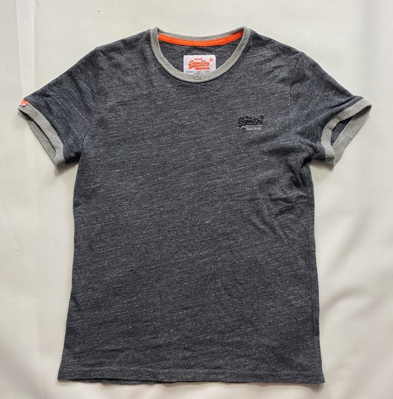 Superdry Super DRY ORYGINALNY SZARY T SHIRT M/L