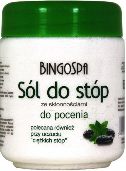 Bingospa Sól Do Stóp Pocenie 550G