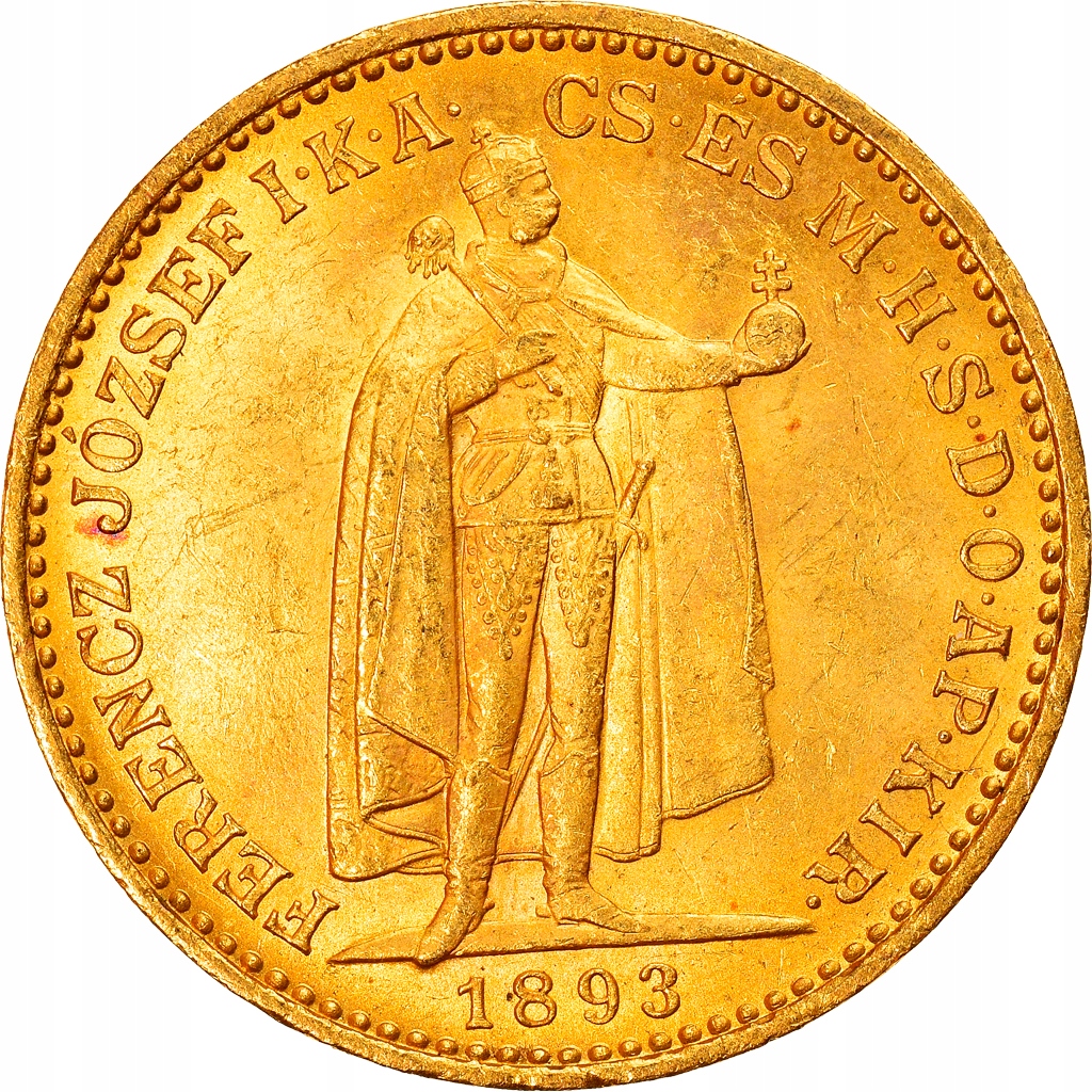 Moneta, Węgry, Franz Joseph I, 20 Korona, 1893, Ko