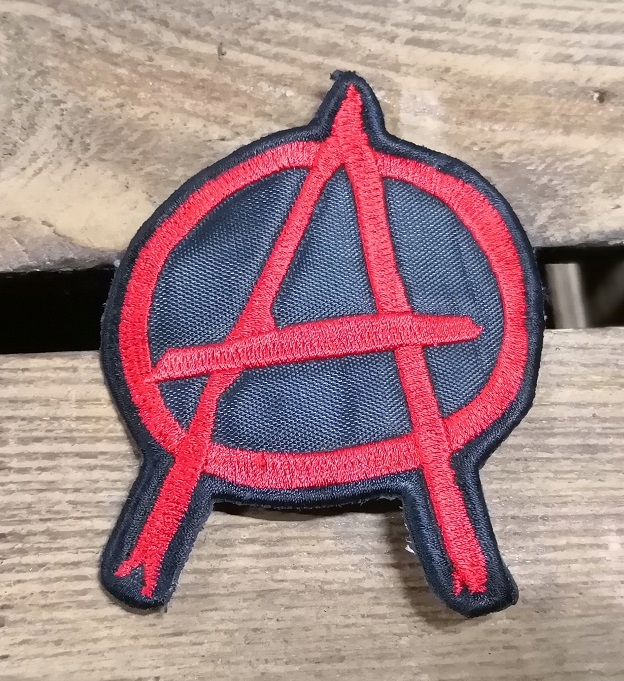 Anarchia SOA Czerwona Mała naszywka patch badge