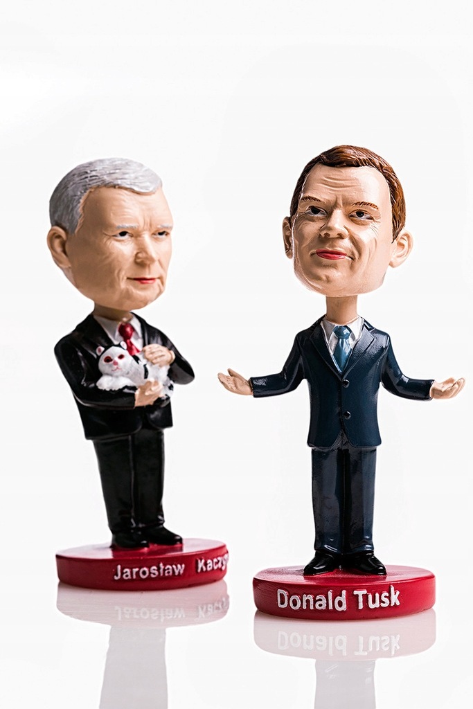 Figurki kiwające głową zestaw Kaczyński + Tusk