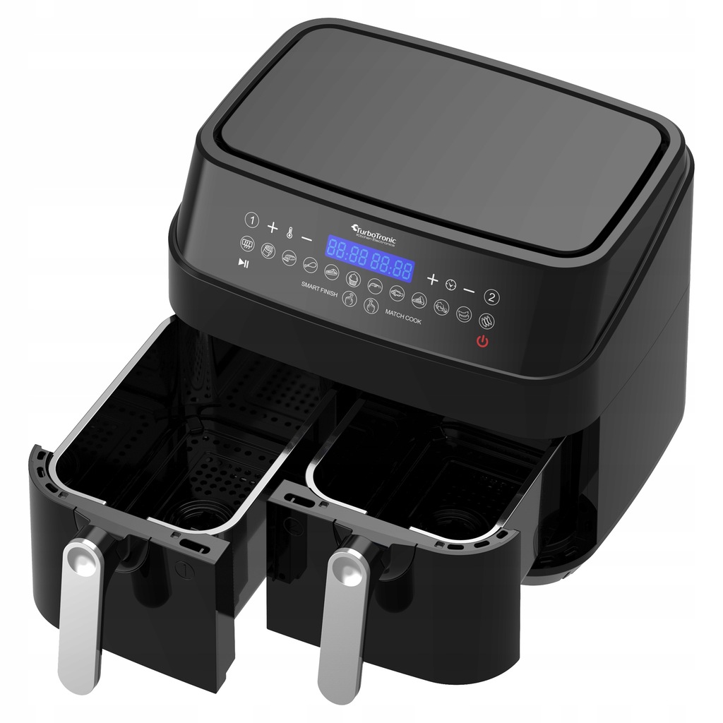 CYFROWA FRYTOWNICA BEZTŁUSZCZOWA 2 KOSZE DO SMAŻENIA 1600 W 9 L
