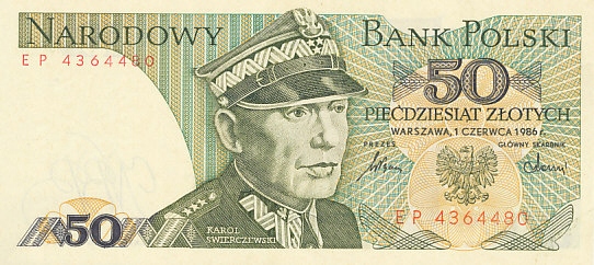 [MB23583] Polska 50 złotych 1986 UNC