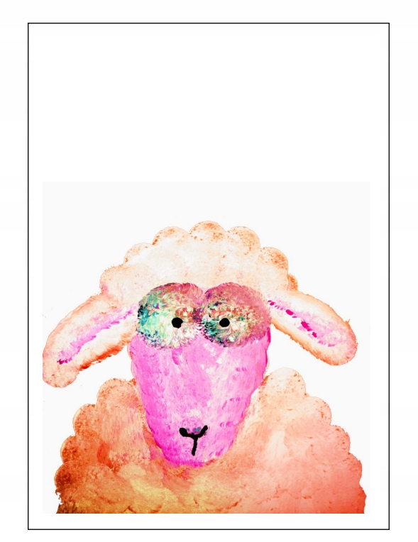 Plakat A4 owca owieczka zwierzęta