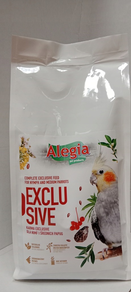 Alegia Exclusive Karma dla Papugi Nimfy 1000g