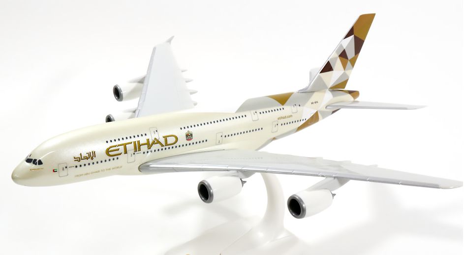 Купить Модель самолета Airbus A380 ETIHAD 1:250: отзывы, фото, характеристики в интерне-магазине Aredi.ru