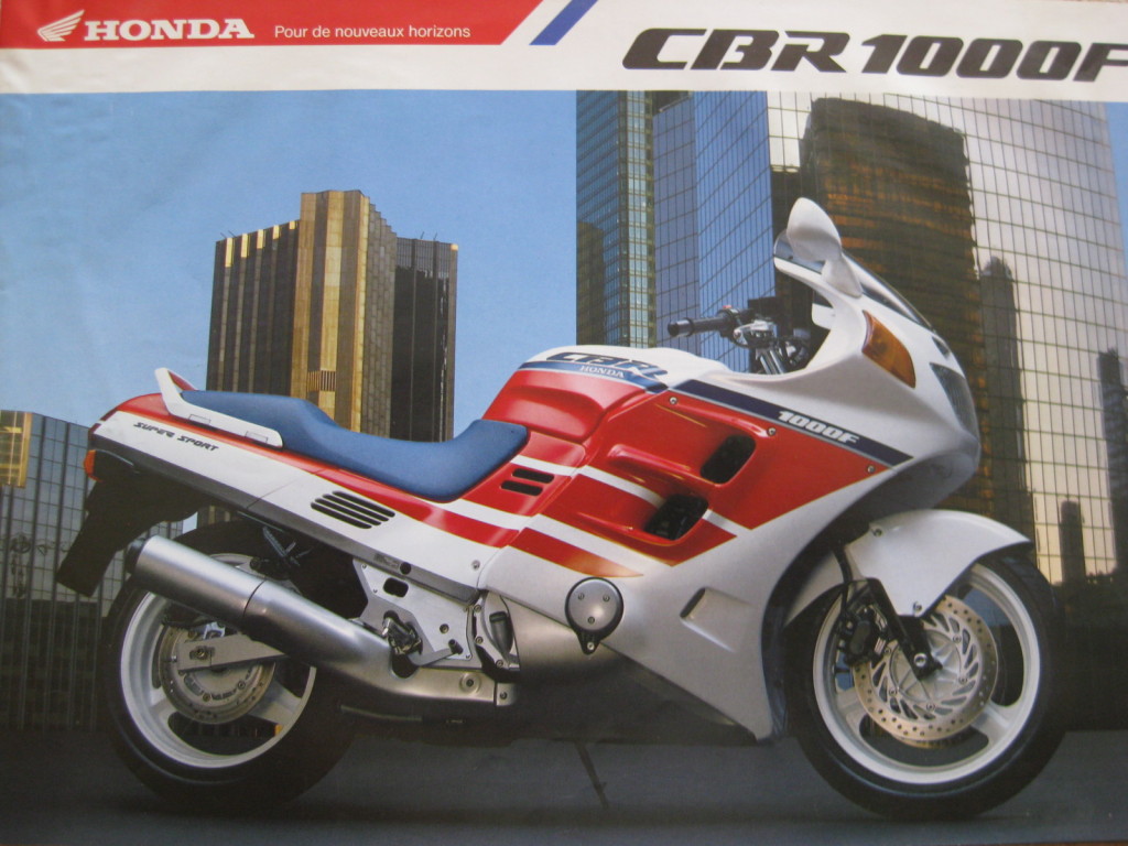 HONDA CBR 1000 F katalog / prospekt z 1990 r