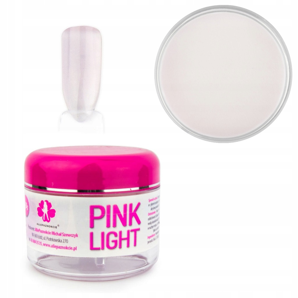 Akryl Do Paznokci Puder Akrylowy Pink Light 30g
