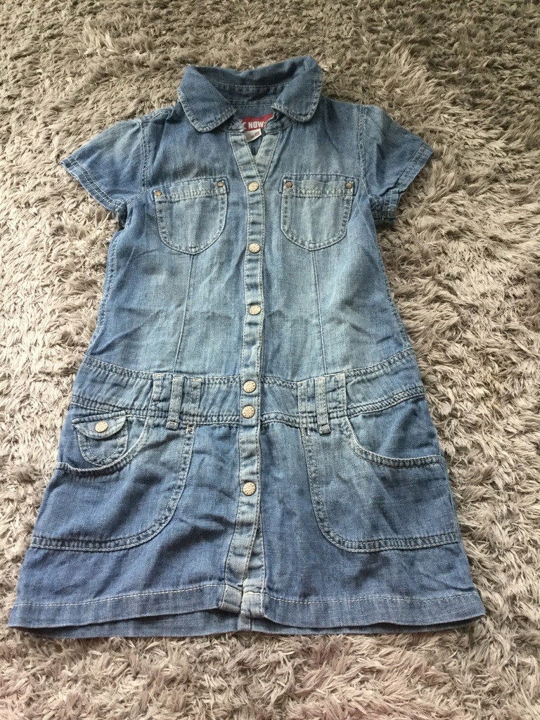 H&m 122 sukienka jeans bdb