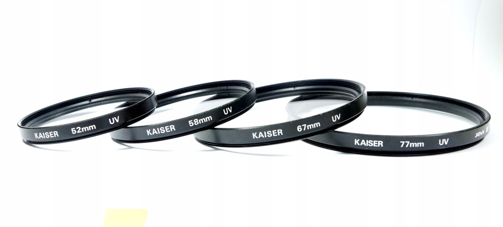 zestaw filtrów Kaiser UV 52 58 67 77