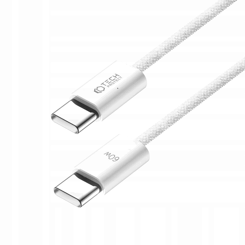 Mocny kabel Tech Protect USB-C do USB-C, 2m, 3A 60W PowerDelivery przewód