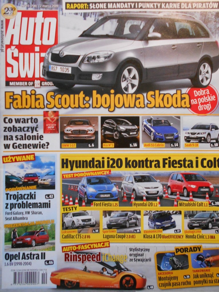 Auto Swiat Nr 10 708 2 Marca 2009 7350215467 Oficjalne Archiwum Allegro