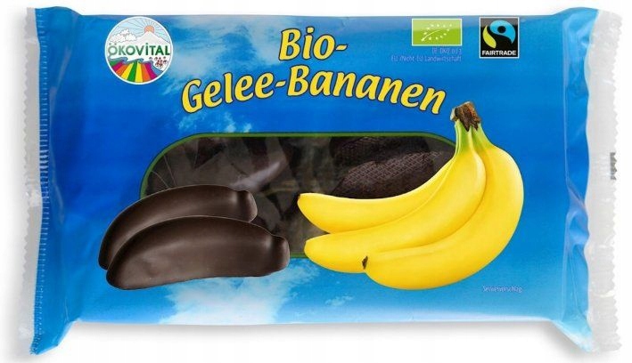 GALARETKI BANANOWE W GORZKIEJ CZEKOLADZIE BIO 250g