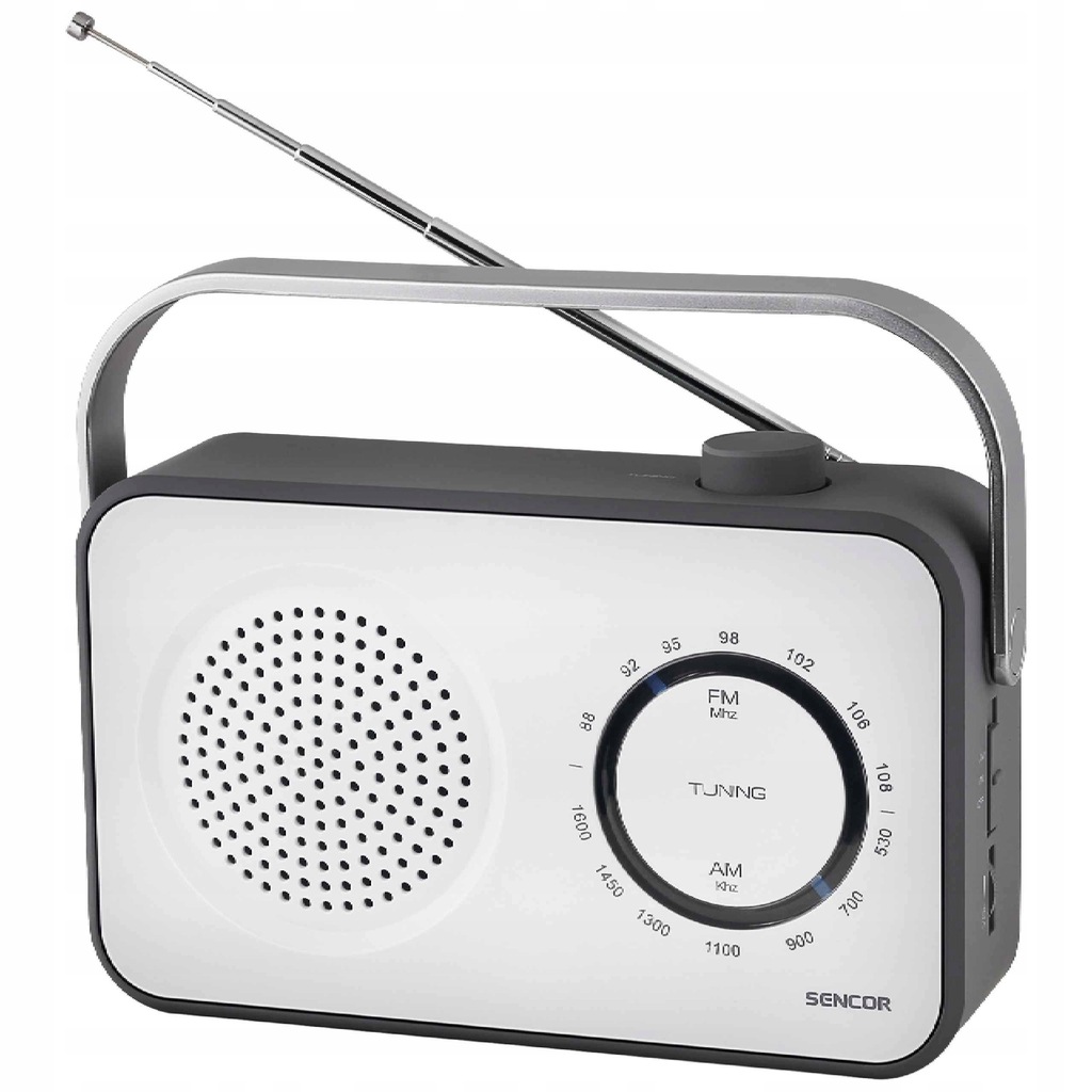 Radioodtwarzacz radio przenośne FM/AM AUX-OUT/Jack 3,5mm Sencor SRD2100W