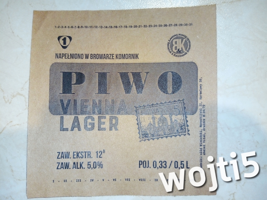 Browar Komornik - Piwo Vienna Lager