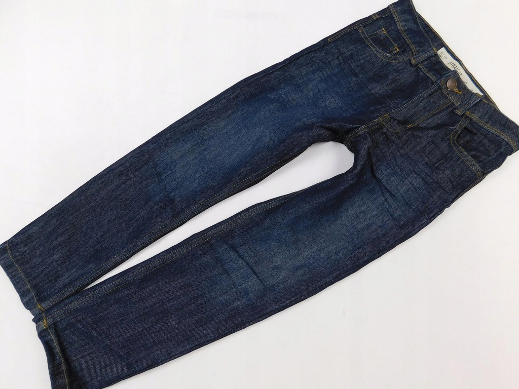 1101e107 DENIM CO spodnie CIEMNE jeansowe 122 CM