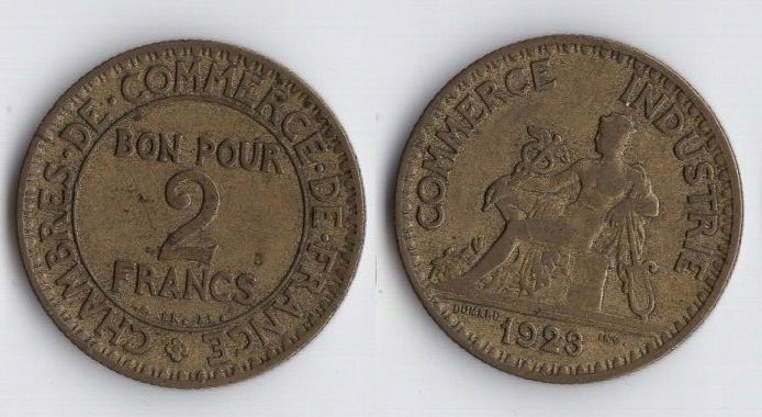 FRANCJA 1923 2 FRANCS